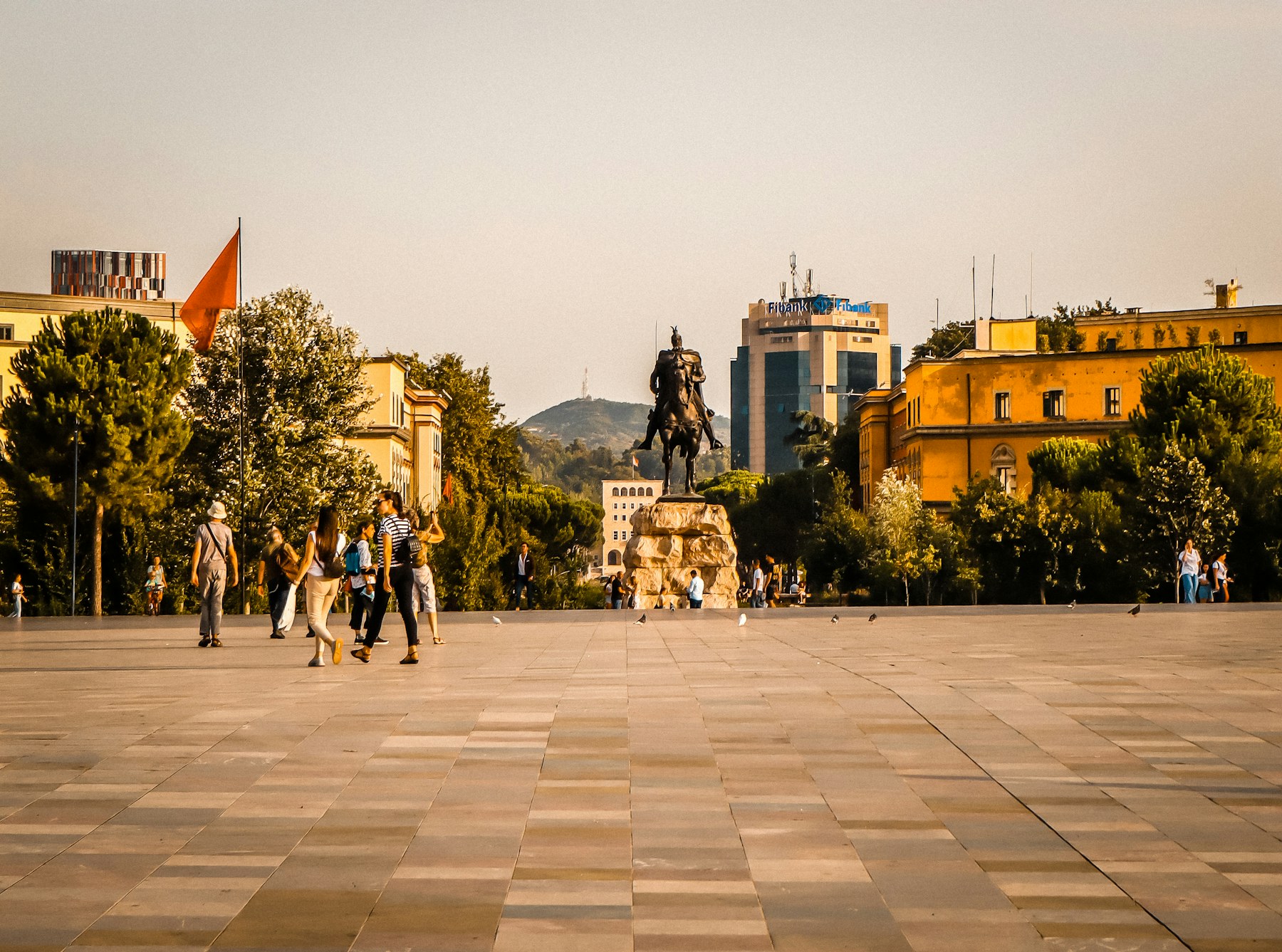 Piazza Skanderbeg a Tirana